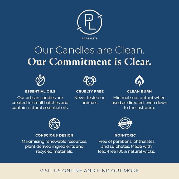 PartyLite 3-Wick Jar Candle, Highly Fragranced Clean Burning Glass Candle, 25-45 Hours Burn Time (Sunflower Kisses)