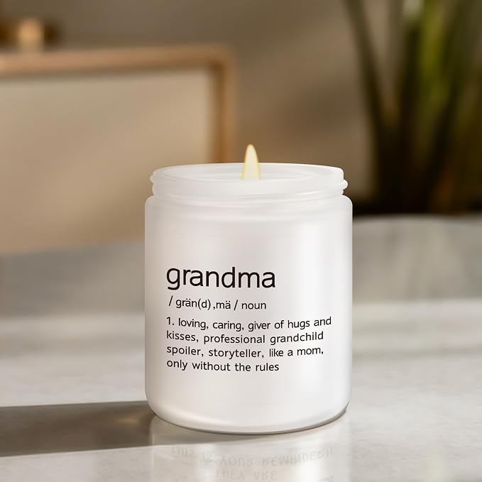 Gifts for Grandma, Grandma Birthday Christmas Mother's Day Gifts, First Time Grandma’s Gift from Granddaughter Grandson - Lavender Scented Candle