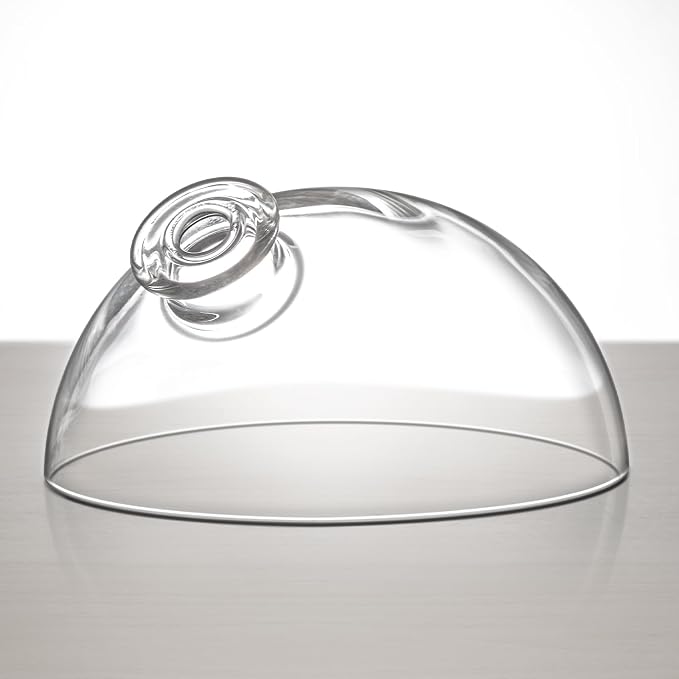 Essential Oil Diffuser Glass Dome,The Diameter is 4.75 Inches, 2.1Inches High,Not Fit for All The Diffuser，Only Suitable for use with Our Product,Please Choose Carefully