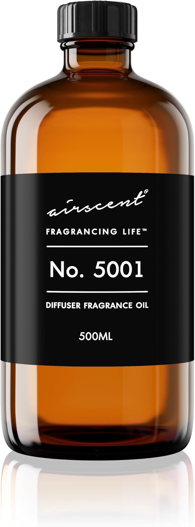 AirScent Bac. Rouge Inspired Diffuser Oil - Perfume Dupe - Premium Fragrance Oil No. 5001 for Ultrasonic and Waterless Diffusers and Crafting - 500 mL, 16.9 fl oz Glass Bottle
