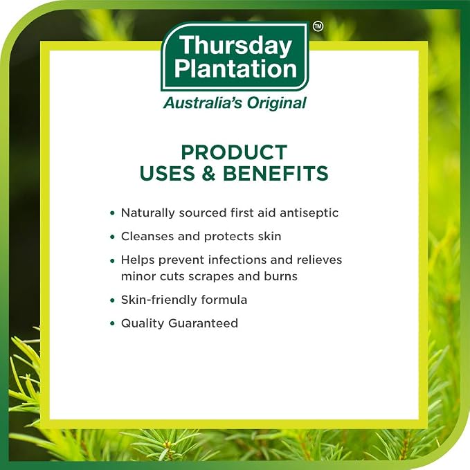 Thursday Plantation Australian Tea Tree Oil, Naturally Sourced Oil, Cleanses and Purifies, 0.85 fl oz