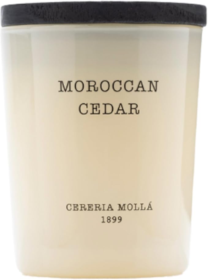 Cereria Molla Scented Candle Travel Size 2.4 oz - Luxury Home Fragrances - Handmade EU (Moroccan Cedar)