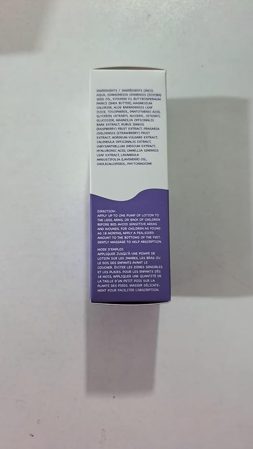 Magnesium Lotion for Kids & Babies Sleep - Bedtime Calming Body Cream with Natural Ingredients, Lavender Oil, Shea Butter & Multi Vitamins - Topical Magnesium Soothing Relief, Promotes Relaxation