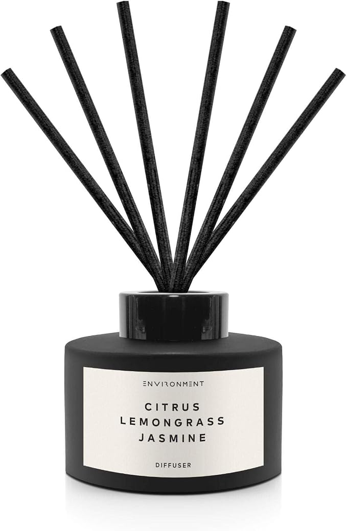 Environment Inspired by 5-Star Resort WH Reed Diffuser, 200ml Luxury Scented Aromatherapy (Citrus | Lemongrass | Jasmine) Reed Diffusers for Home, Diffusing Oil Fragrance, Home Fragrance Products