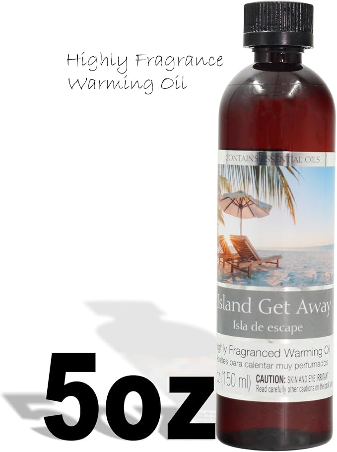 Hosley Set of 2 Island Get Away Fragrance Warming Oils 5 Ounce. Ideal Gift for Weddings spa Reiki Meditation Bathroom Settings. P1