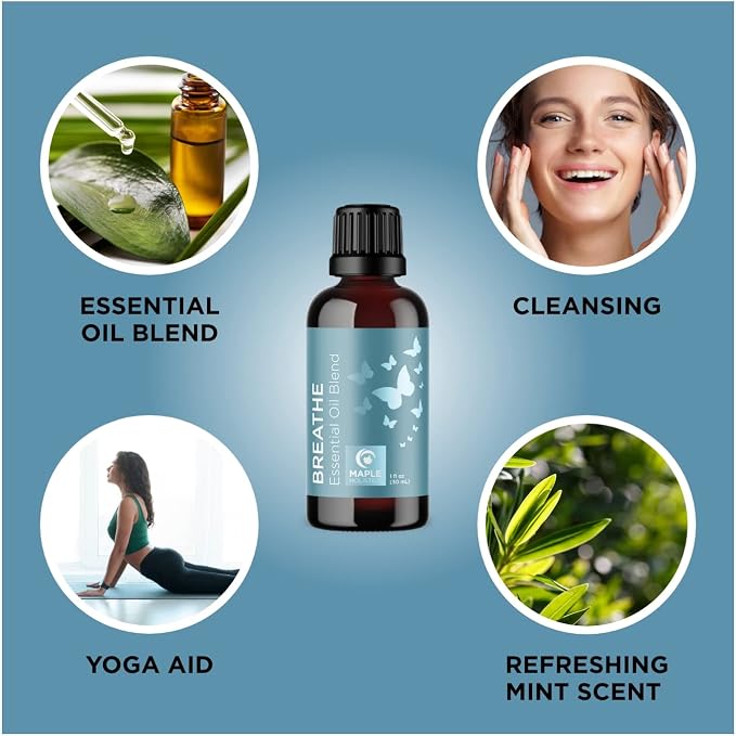 Aromatherapy Essential Oils Blends Set - Dream and Breathe Essential Oil Set for Diffuser with Sleep and Relaxing Essential Oils for Diffusers Aromatherapy - Premium Essential Oils Set for Diffusers