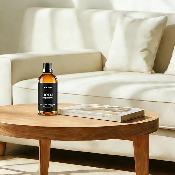 URPOWER 100ml Hotel Collection Diffuser Oil Inspired by The Ritz-Carlton Hotel Scent – Fruity Floral Amber Fragrance Oil, Diffuser Essential Oil for Ultrasonic and Waterless Diffusers
