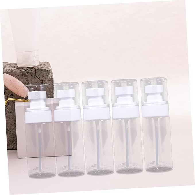 5pcs Small Travel Plastic Spray Bottles for Hair Perfume Atomizer Refillable