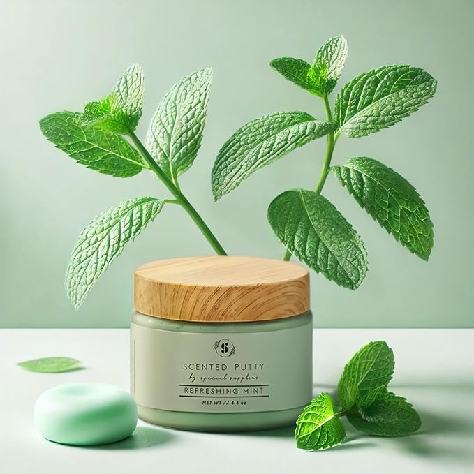 Special Supplies Scented Therapy Putty Dough - Infused with Pure Essential Oils for Aromatherapy and Meditation- Relaxation Gifts for Kids and Adults - Non-Stick (Refreshing Mint (4.5 oz))