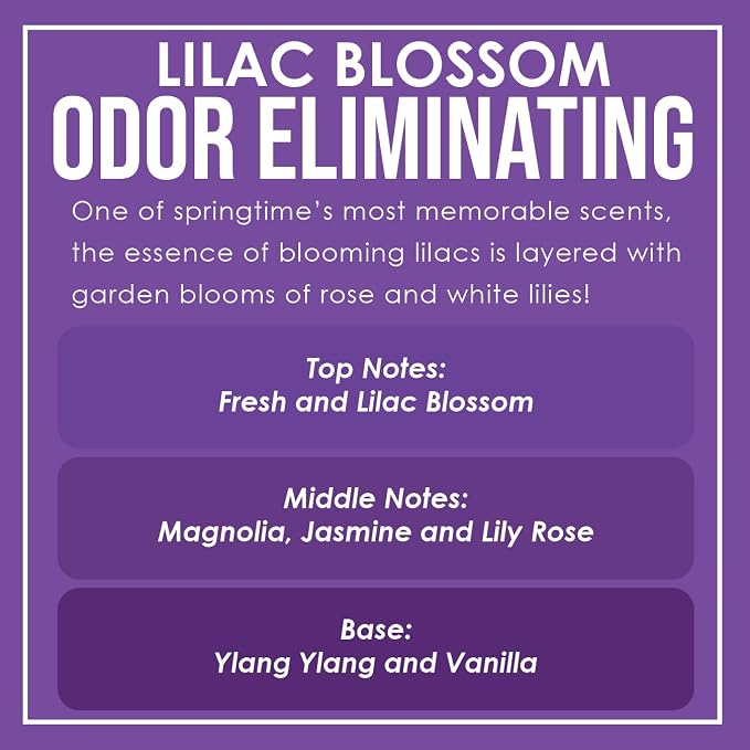 Lilac Blossom Odor Eliminating Highly Fragranced Diffuser Set