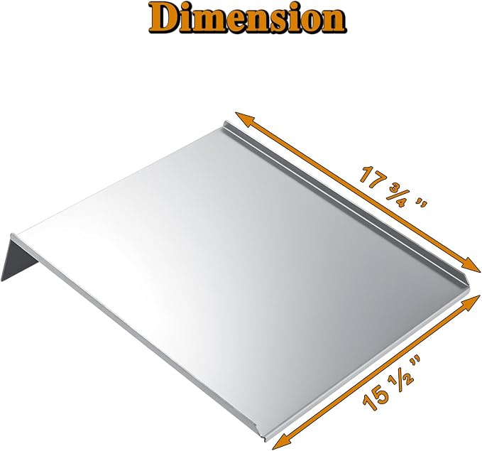BCA777 TFB38TCA Drip Pan Grill Replacement Parts for Traeger Ridgeland 572 Renegade Pro Heartland Lonestar 20 Pro 20 Drip Tray TFB38TOD TFB52QPB TFB52PUD TFB57QCE TFB52QCC Grease Drain Pan Heat Baffle