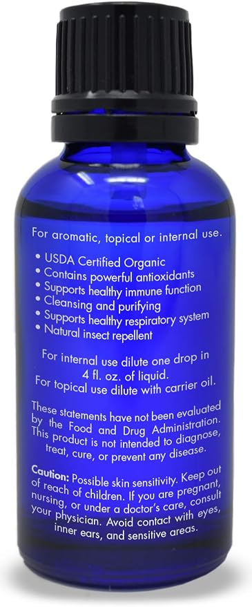Organic, Thyme Essential Oil, Food Grade – 100% Pure, Thyme Oil, by Zongle Therapeutics, 1 OZ