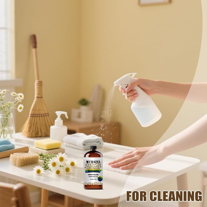 Chamomile Essential Oil, Chamomile Oil 16 Fl Oz 480ML for Diffuser Humidifier Yoga Cleaning DIY Candle Soap Making MUMAZYL Essential Oils