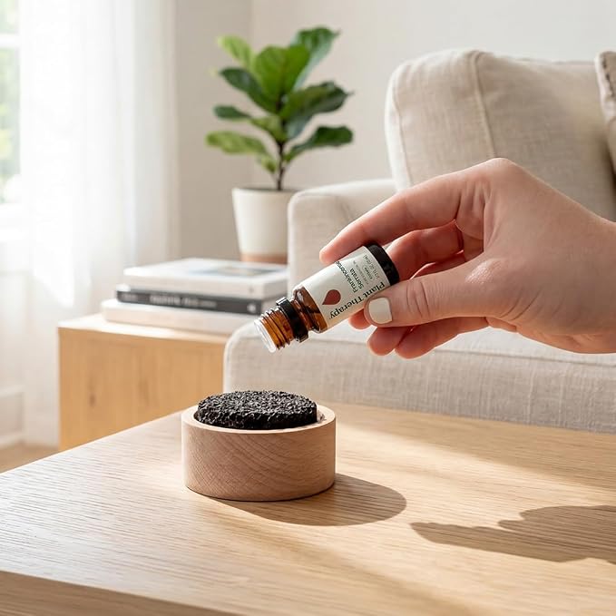 Plant Therapy Lava Rock Passive Diffuser for Essential Oils Great for Decorating at Home, Office or Car, and Gift-Giving