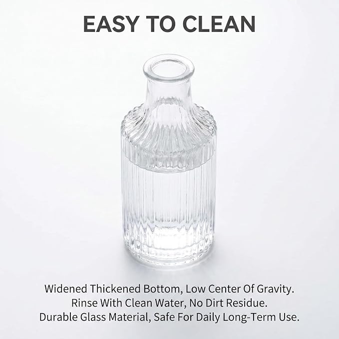 100ml /3.4 oz Empty Clear Glass Diffuser Bottles Refillable Aromatherapy Diffuser Jars Fragrance Essential Oils Accessories Use for DIY Replacement Diffuser Sticks Sets Crafts Decor