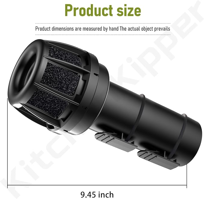 VT2525 & WS25025A 2.5 Inch Muffler/Diffuser Accessory for Ridgid Wet/Dry Vacuums, Fits Most Vacs With A Standard 2-1/2" Exhaust Port, To Reduce Blowing Dust and Debris