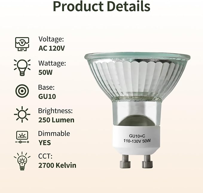 LISUNAR Candle Warmer Lamp Bulb Accessories,Wax Warmer Bulbs for Full Size Scent Wax Lamp,Dimmable Warm White, Pack of 2