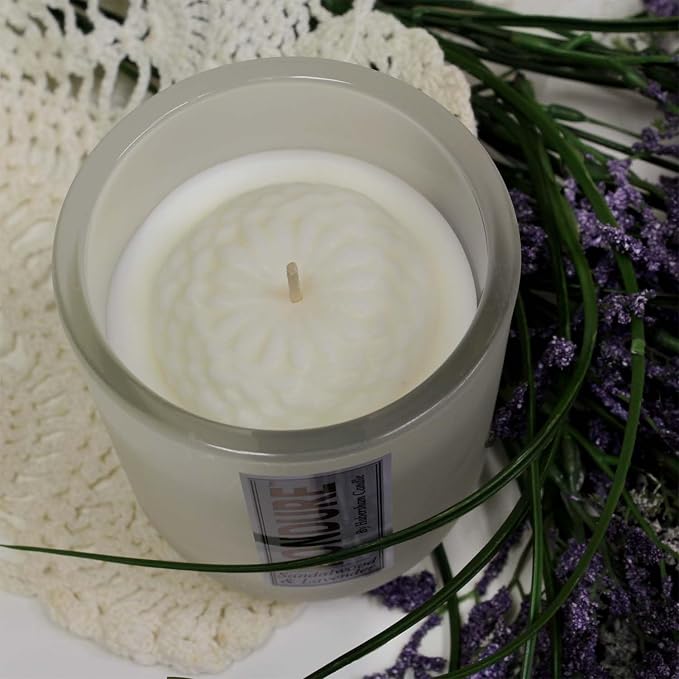 Habersham Rondure Candle – Sandalwood & Lavender Scented Candle, Up to 55 Hours Burn Time, Authentic and Long Lasting Fragrance, Soy Blend Wax, 9.5 oz Glass Jar Candle