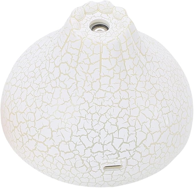 Cryfokt Essential Oil Diffuser, Auto Shut Off 7 Color LED Lights Aromatherapy Diffuser, USB Humidifier with Quiet Operation for Home Office Bedroom Yoga (White Crack Light Wood Grain)