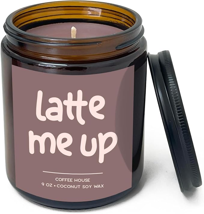 Simply Soson 9oz Coffee House Scented Candle, Fall Candles, Coffee Scent, Aromatherapy Candles, Gifts for Women, Men, Families Friend, Colleague, Birthday, Holiday