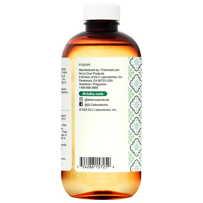 De La Cruz® Castor Infused with Avocado Hair and Skin Oil Blend 8 FL. OZ. (236 mL)