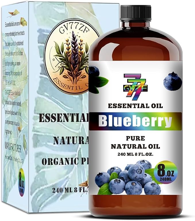 Blueberry Essential Oil – Blueberry Oil for Diffuser, Humidifier, DIY Candles, Soap, Home, Gift – 8 fl oz (240 ml) – GV77ZF