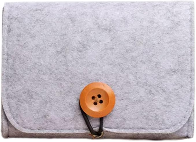 Storage Bag, Portable Storage Bag Felt Case for Essential Oil Bottles Travel Roller Bottle Storage Organizer