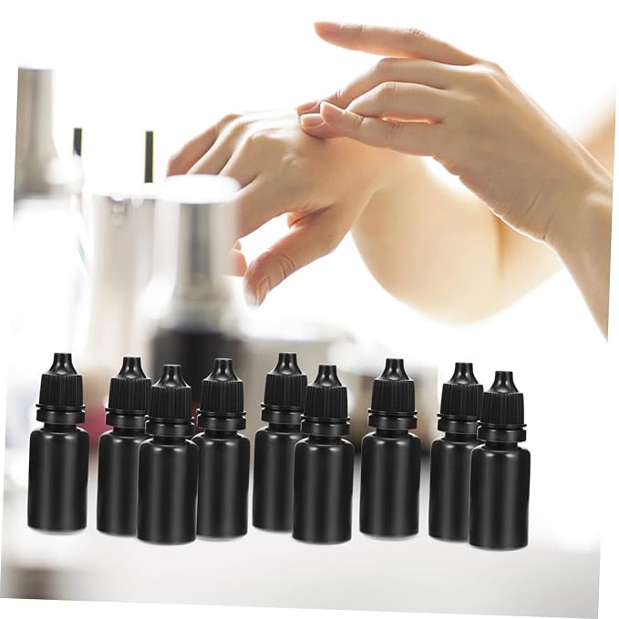 MERRYHAPY 50pcs Refillable Dropper Bottles Portable Empty Containers for Travel Leak Liquid Storage for Beauty and Daily Use
