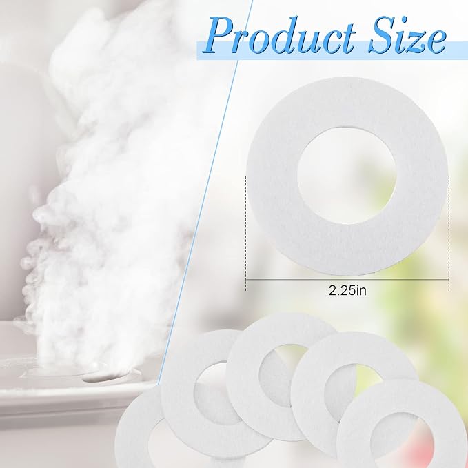 Mini Diffuser Refill Pads Microfiber Absorbing Pads Circle Essential Aromatherapy Pads Round Refill Aroma Pad for Oil Fan Humidifier Filter Diffusers Spa Room Home Car (24)
