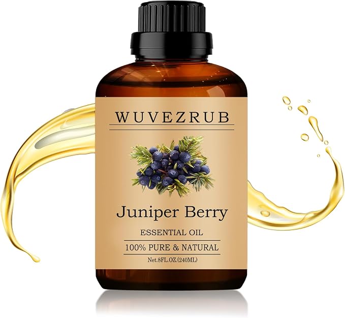 Juniper Berry Essential Oil 240ML - 100% Pure and Natural Oils for Aromatherapy Diffuser - 8 Fl Oz/Juniper Berry