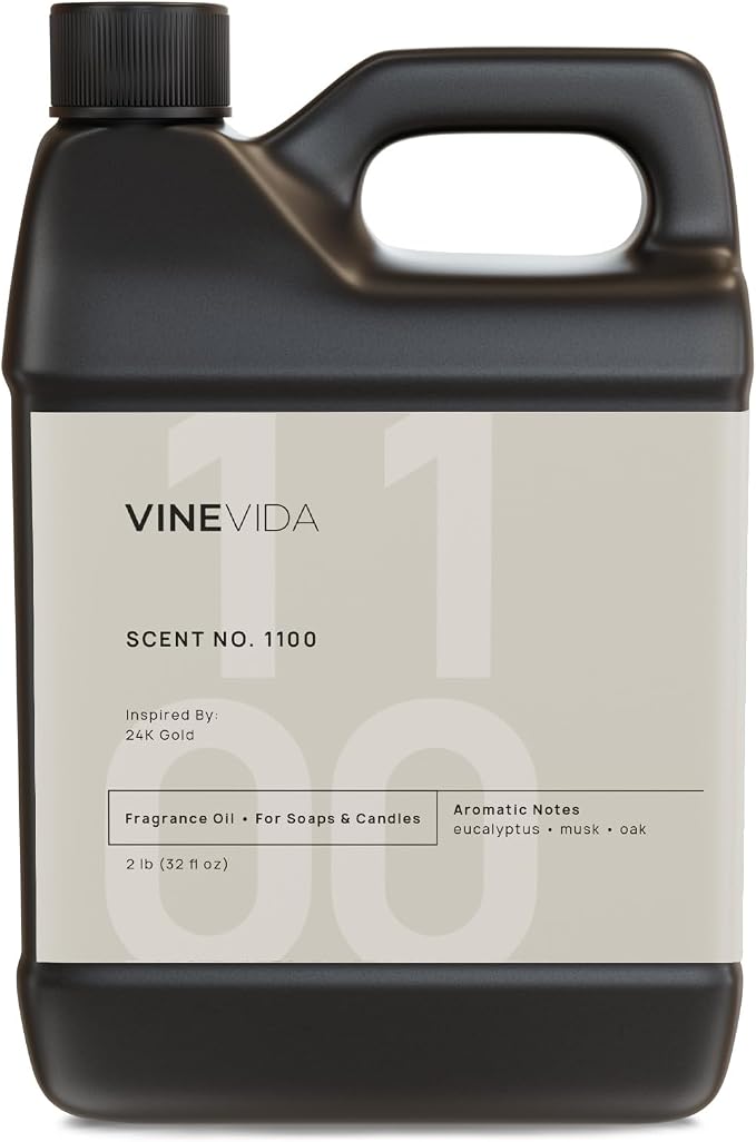 VINEVIDA [32oz] 24K Gold Fragrance Oil for Candle Making and Soap Making - Premium Candle Scents for Soy Candles