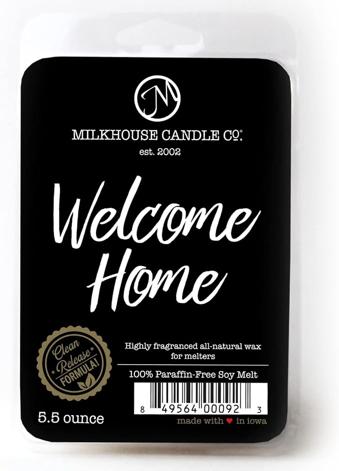 Milkhouse Candle Company Welcome Home Soy Wax Melts - Hearth Fire | Baked Goods | Sweet Spice Scented - 5.5 oz, Hand-Poured, Premium Fragrance Oil, Made in the USA