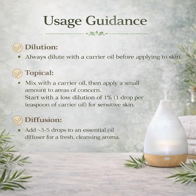 Tea Tree Essential Oil – 4 fl oz – 100% Pure & Undiluted – Natural Aromatherapy & DIY Use – GreenHealth