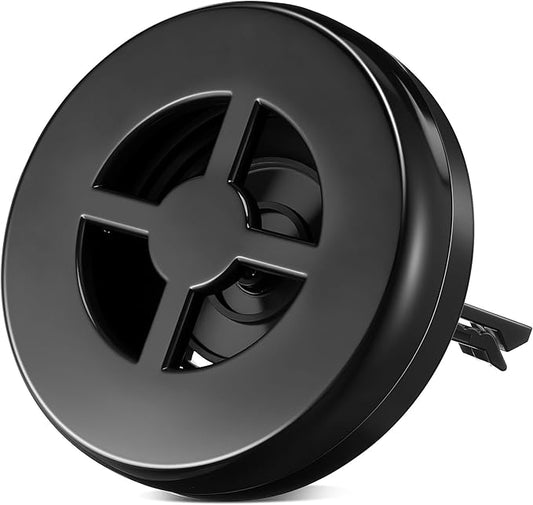 1 Pack Car Fragrance Holder Compatible with Bath & Body Works Refills (Not Included), Air Freshener Vent Clip or Visor Clip, Refillable Scent Holder, Easy to Open Car Diffuser (Classic Black)