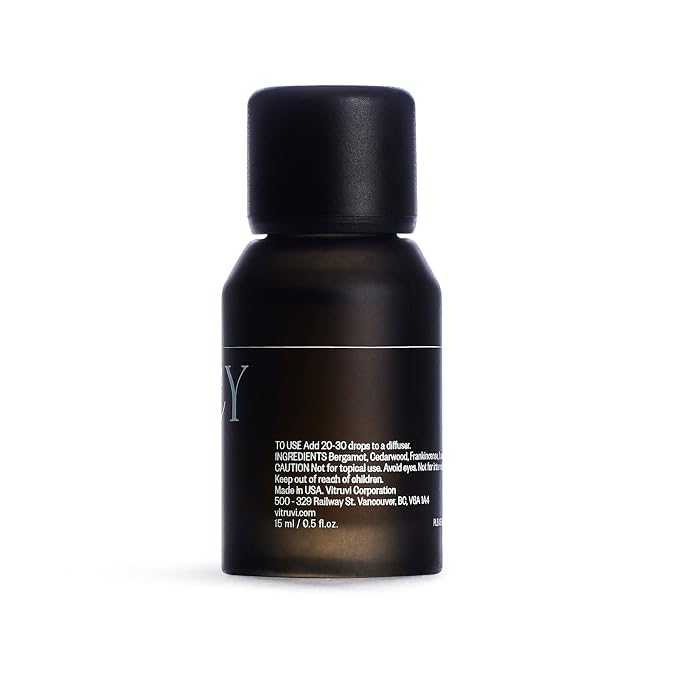 Vitruvi Legacy Woodsy Essential Oil Blend with Rose, Bergamot, Frankincense, Cedarwood