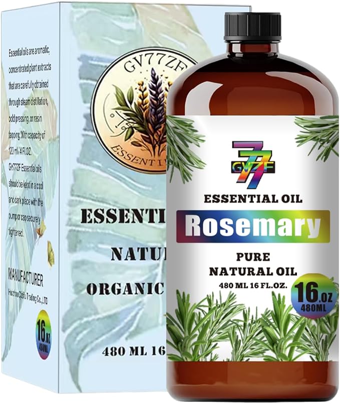 Rosemary Essential Oil, Rosemary Oils, for Diffuser, Office, Humidifier, DIY Candles, Soap, Cleaning, Home, Yoga, Gift, Essential Oil, GV77ZF Rosemary Fragrance Oil - 16 fl oz (480 ml)