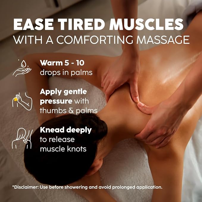 Kukka Sore Muscle Massage Oil for Professional Massages - 3.4 Fl Oz - Made with Eucalyptus & Roman Chamomile, Relaxing Body & Face Oil for Sore Muscles, Spa & Yoga, Fast-Absorbing