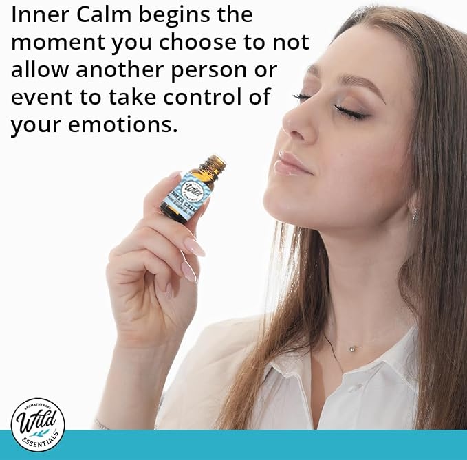 Wild Essentials Exquisite Signature Essential Oil Blend Inner Calm, Two 10 ML Bottles - Pure Essential Oils Synergy Blend, New Label, Same Formula