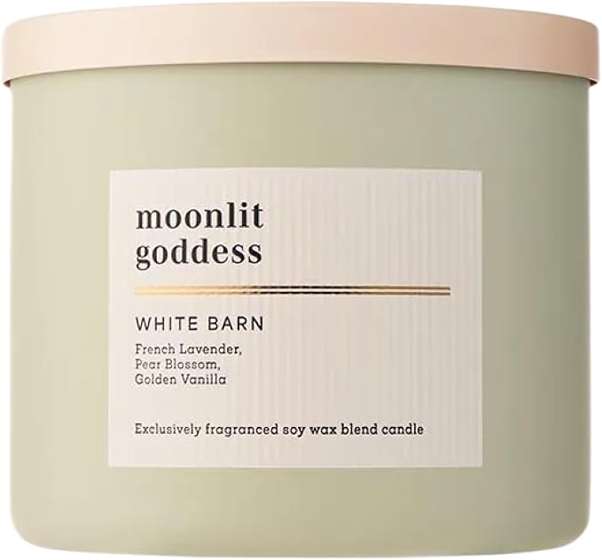 Bath & Body Works 3-Wick Candle, Moonlit Goddess Candle, Strong Throw, Long-Lasting Burn Up to 45 Hours, Exclusively Fragranced Soy Wax Blend, 14.5 oz - 1 Pack