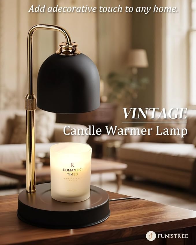 Candle Warmer Lamp with Timer & Dimmable Brightness, House Warming Gifts New Home, Candle Warming Lamp Gifts for Mothers Day, Birthday Gifts for Women Mom, Flameless Wax Melt Warmer for Jar Candles