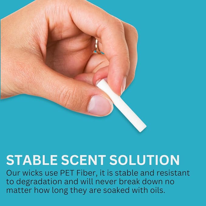 Wild Essentials Essential Oil Inhaler Tubes, Sticks (150 Pack), Wicks, Aromatherapy On The Go, Compact, Lightweight, Made in USA, Thick Medical Grade Plastic, Portable, Degradation Resistant, Premium
