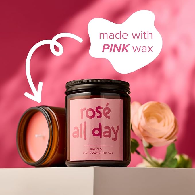 Simply Soson 9oz Rose Scented Candle, Fall Candles, Rose Scent, Aromatherapy Candles, Gifts for Women, Men, Families Friend, Colleague, Birthday, Holiday