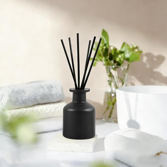 Reed Diffuser Set,Eucalyptus Home Fragrance,100ml(3.38fl.oz) with 6 Reed Sticks,for Living Room,Bedroom,Bathroom,Modern Home Decor Essential