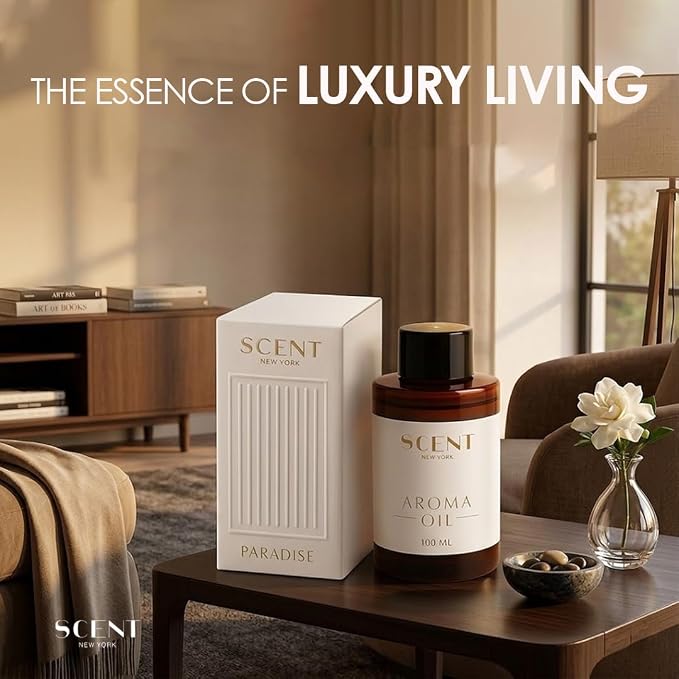 Scent New York Aroma Paradise Reed Diffuser Refill, Aromatherapy, Room, Bedroom & Office | Fragrance Oil Diffuser Refill | Luxury Hotel-Inspired Scent, 3.38 fl oz (100 ml)