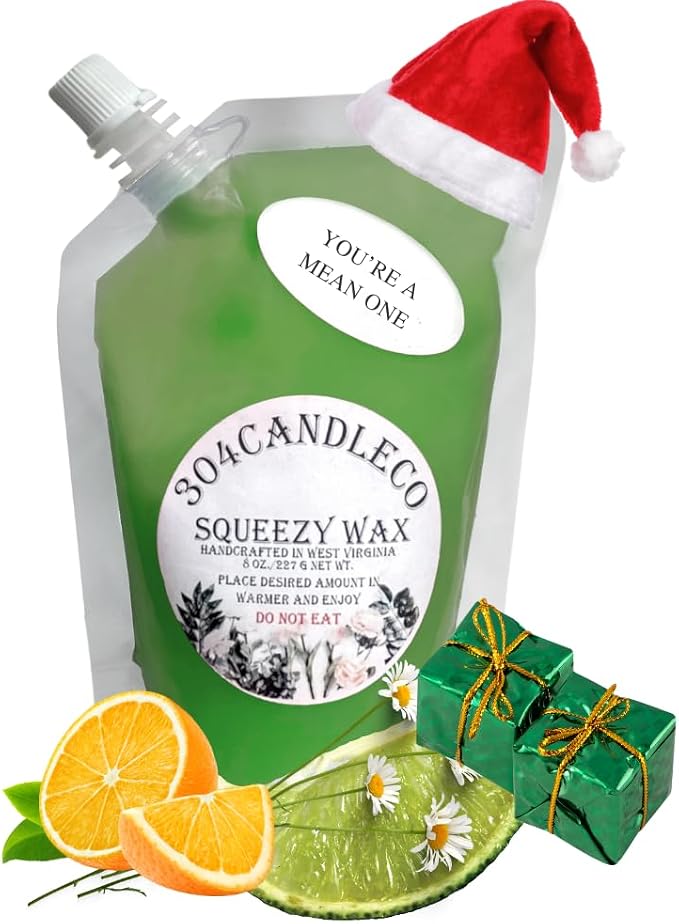 304CandleCo Large Squeeze Soy Wax Melt - 50 SCENTS! - Highly Fragrant & Hand-Crafted - Easy Mix & Match - American Made - Perfect for Wax Warmers (8oz, Citron Sorbet)