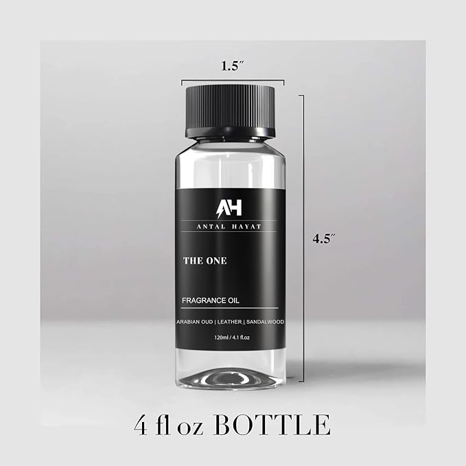 The One Hotel Scent Diffuser Oil 120ml - Aromatherapy Fragrance Inspired by 5-Star Hotels - Notes of Cardamom, Leather, Lemon, Cinnamon & Sandalwood - Inspired by Luxury Hotel The One Diffuser Scent