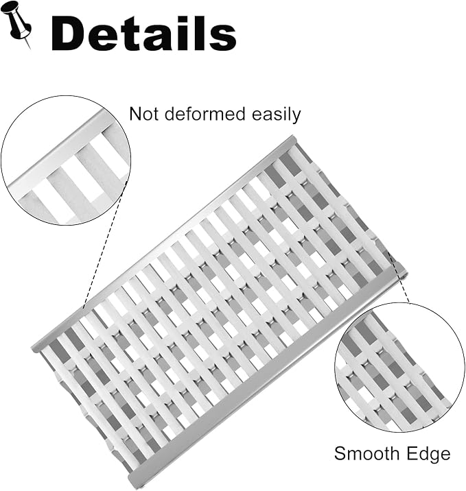18 5/8" Stainless Steel Grill Heat Plates Shield Flame Tamer Ceramic Rod Complete DCS Radiant Tray BBQ Gas Grill Replacement Parts for 27DBQR, BGA48-BQARL, 36EBQAR, BGA27-BQR, BGA36-BQARL