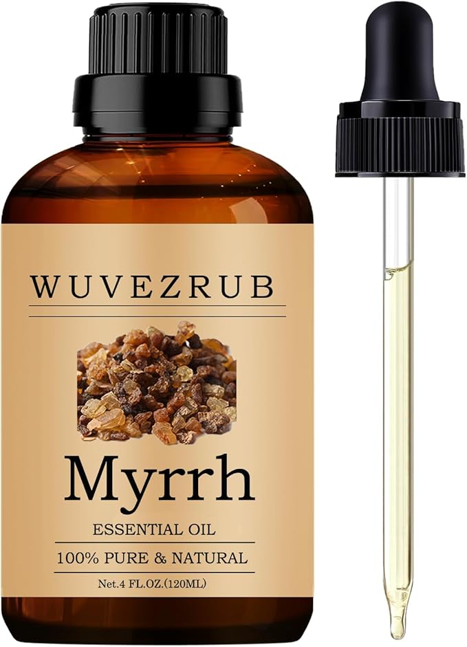 Myrrh Essential Oils, 120ML Pure and Natural Essential Oil for Aromatherapy Diffuser - Myrrh /4 Fl Oz