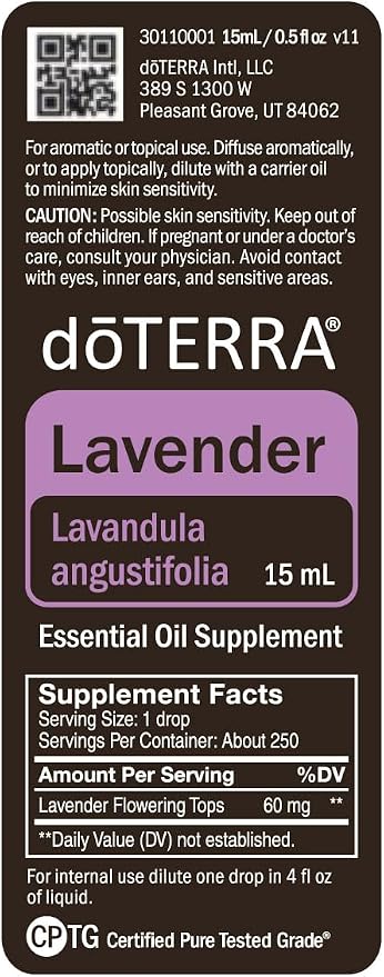 doTERRA Lavender Essential Oil - 15 ml (Lavender)