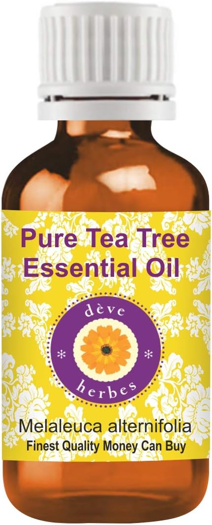 Deve Herbes Pure Tea Tree Essential Oil (Melaleuca alternifolia) Steam Distilled 15ml (0.50 oz)